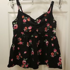 Multicolor Floral Spaghetti Strap Tank Top